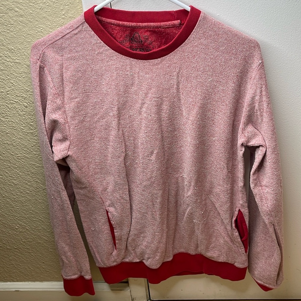 Men’s American Rag red long sleeve shirt, size small.